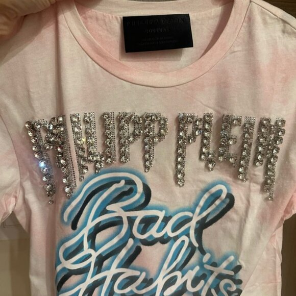 Philipp Plein Pink women’s  T-Shirt dress made in Italy size S - Picture 7 of 7